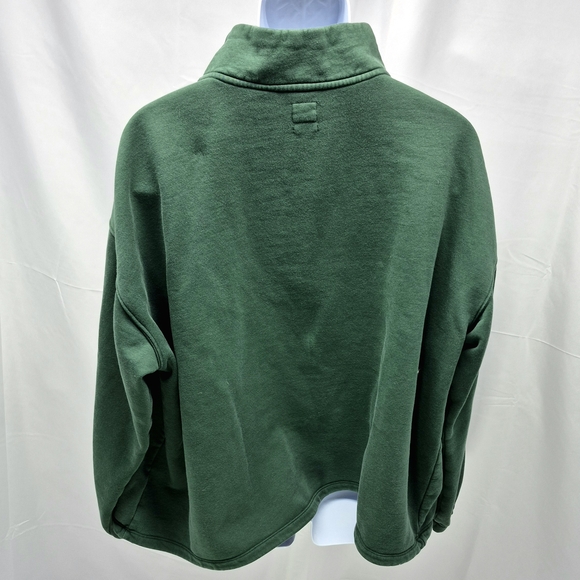Levi’s Relaxed Fit 1/4 Zip Pouch Sweatshirt Collard Green XXL Unisex Gorpcore - Picture 3 of 11